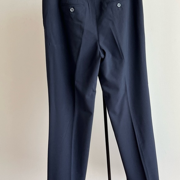 Ann Taylor Stretch wool blend dress pant black flat front straight leg lined 6 - Picture 11 of 11